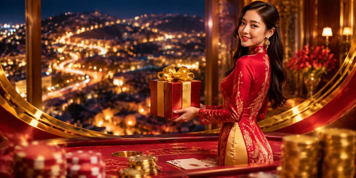 Người phụ nữ áo dài tại Đà Lạt chơi Baccarat trực tuyến trong không khí lãng mạn