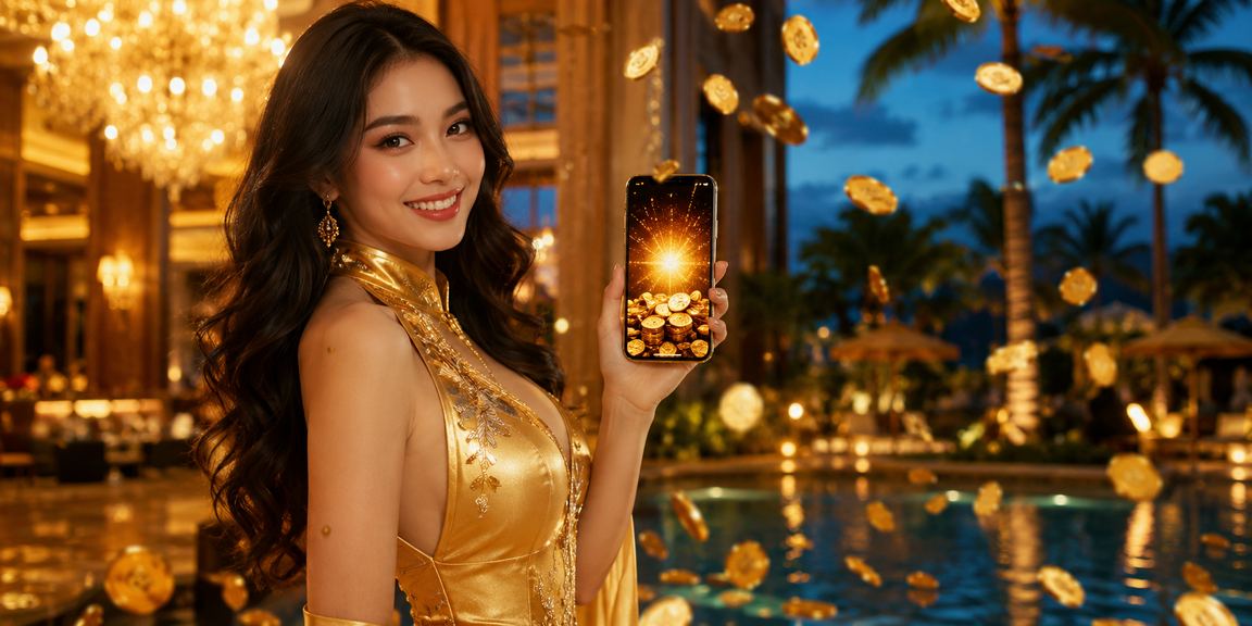 Người dùng mặc áo dài chơi casino di động tại Phú Quốc trên điện thoại